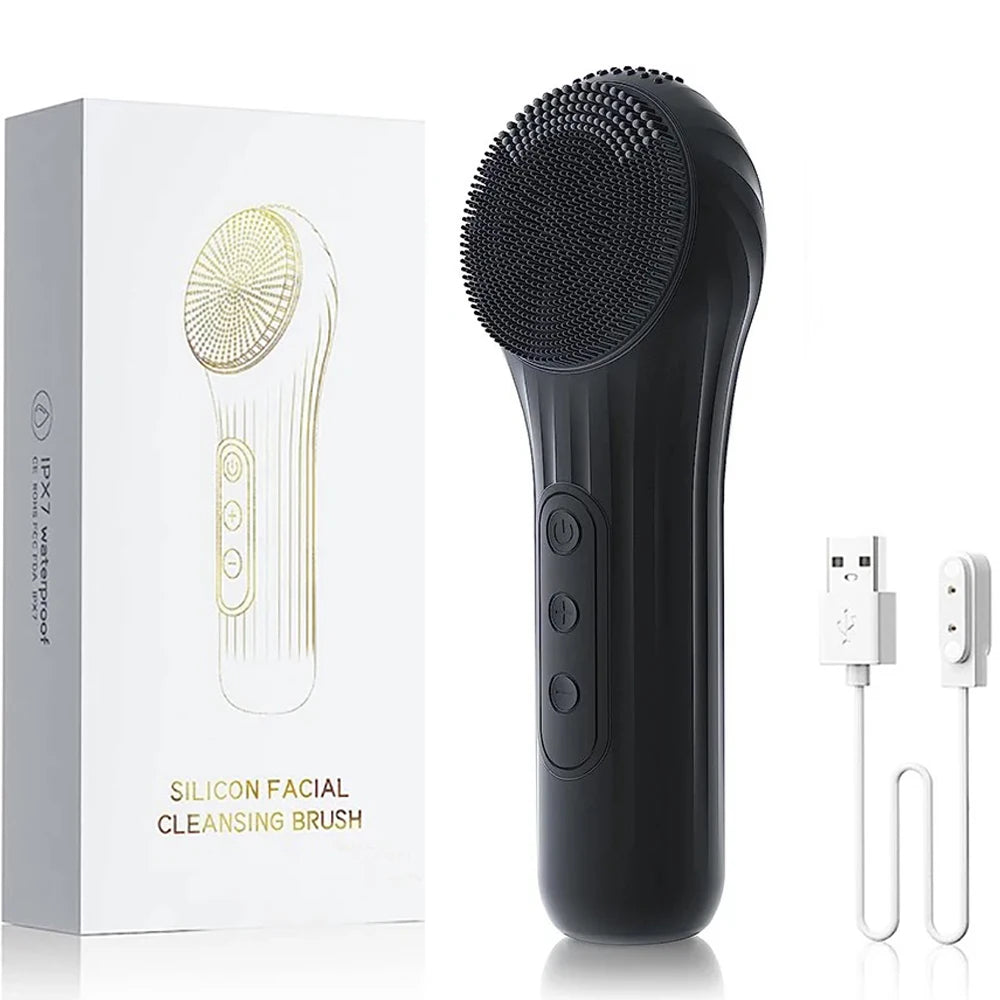 Sonic Waterproof Facial Cleansing Brush – Deep Clean & Exfoliation